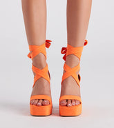 A Little Sassy Platform Block Heels